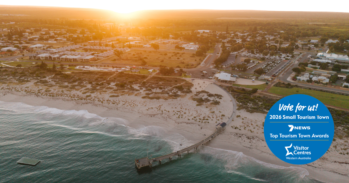 Jurien Bay is a finalist in the Small Tourism Town category in the 2026