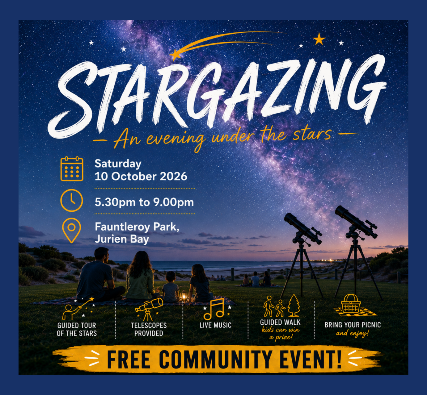 ✨ STARGAZING EVENT – AN EVENING UNDER THE STARS ✨