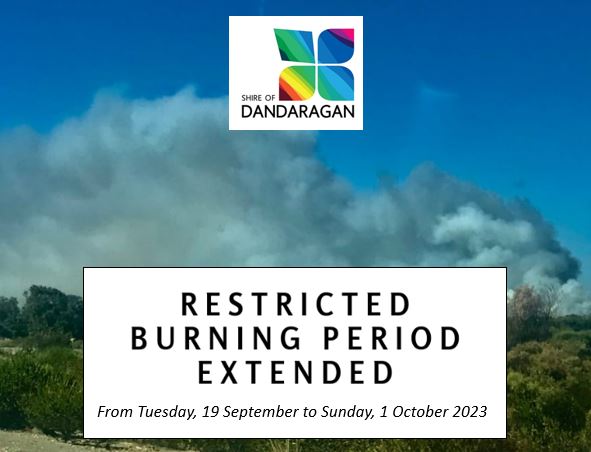 Restricted Burning Period Extended