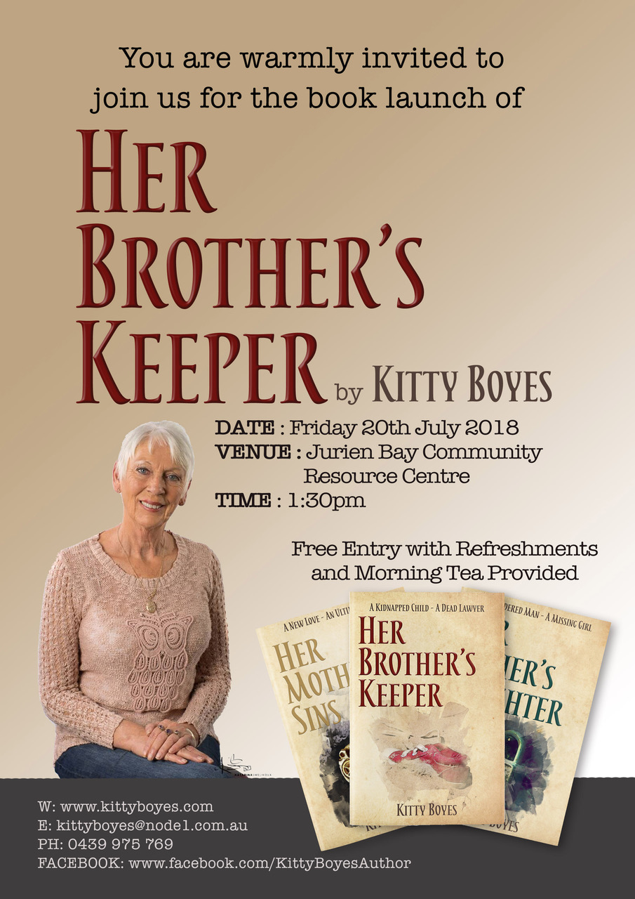 Book Launch Event - Her Brother's Keeper by Kitty Boyes