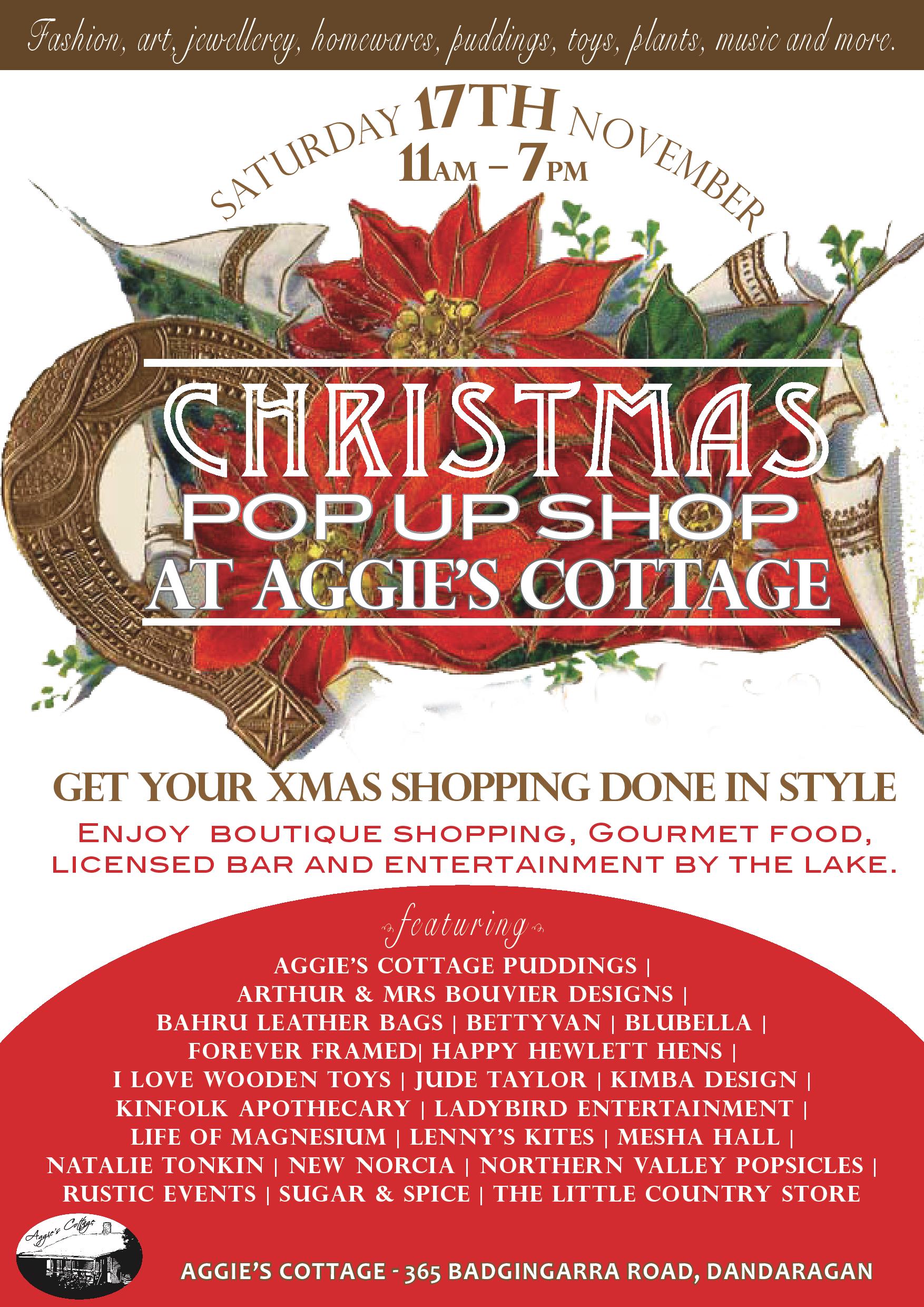 Aggies Cottage Christmas Pop Up Shop (Dandaragan)